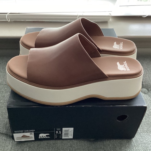 SOREL Dayspring Platform Slide Sandal (Women) 9.5M - Picture 1 of 11
